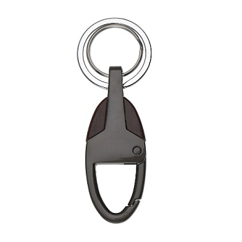 Карабин овальный с двумя кольцами для ключей