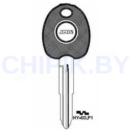 Заготовка авто ключа Киа, Хендай HY-6D.P1 HYN7R HYN4RP HY7 Европа под чип