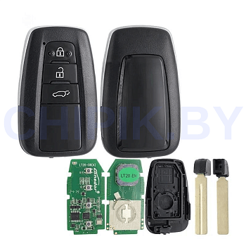 Пульт Lonsdor LT20-08 8A+4D Toyota, 3 кнопки, кроссовер